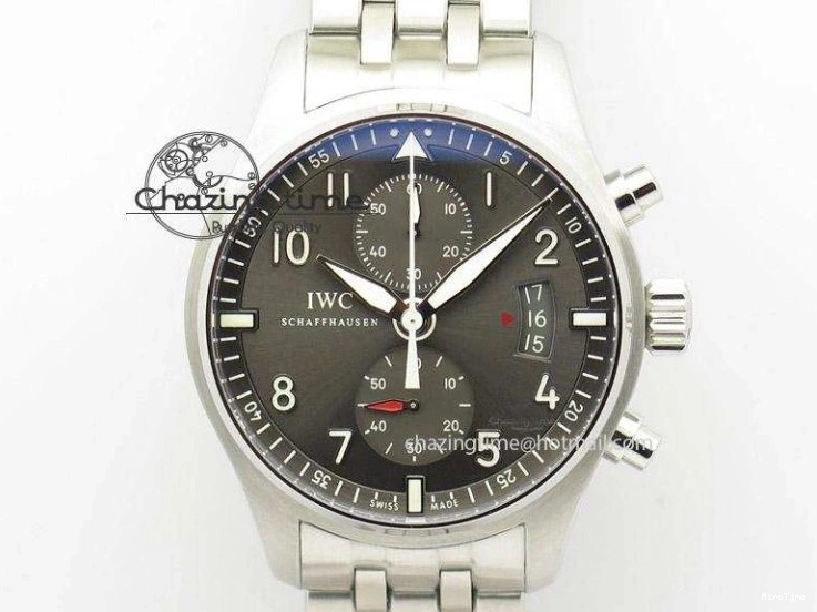 MIROTIME 0419 MARK XVIII Le Petit Prince IW327004 SS FKF 1:1 Best Edition Blue Dial On Brown Leather Strap Trendsetting 7117